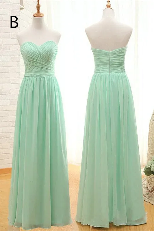 a-line-long-mint-green-bridesmaid-dresses