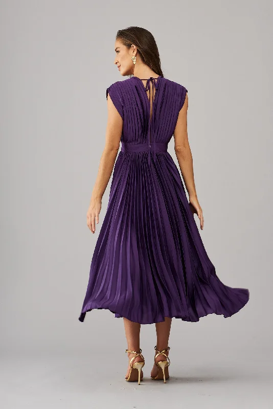 anetta-midi-dress-in-pleated-in-purple-satin