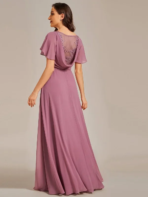 back-see-through-swing-collar-applique-ruffles-sleeve-a-line-evening-dress-es01921