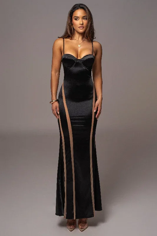 Black All Your Love Maxi Dress