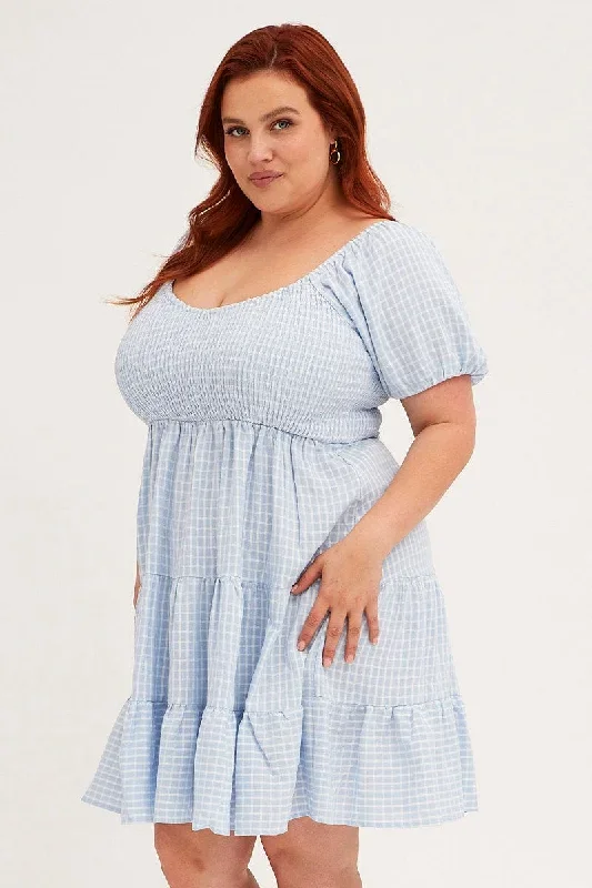 blue-check-fit-and-flare-dress-short-sleeve-shirred-cdd1166a-33r-1