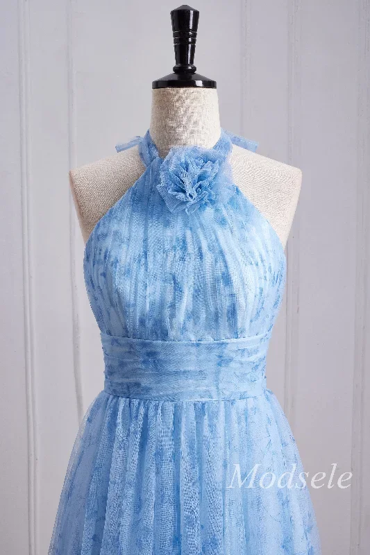 blue-print-halter-long-bridesmaid-dress-with-rosette