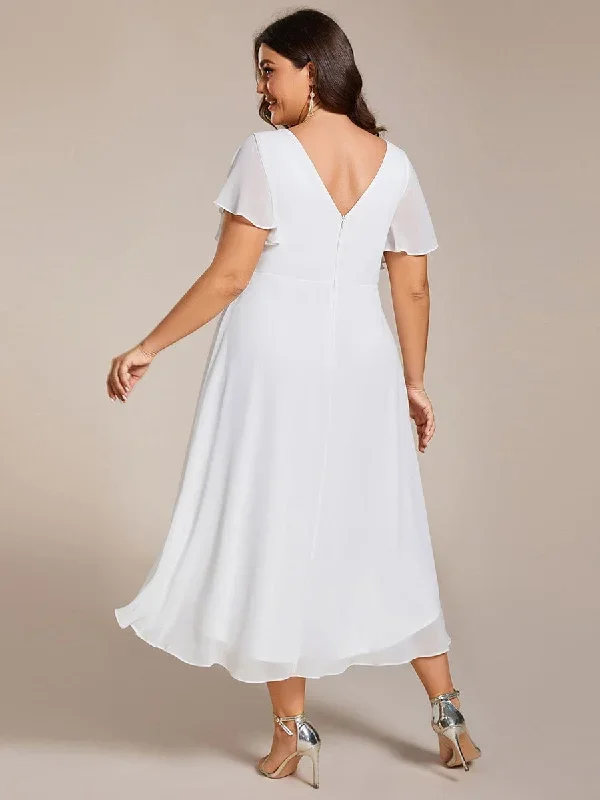 chic-v-neck-asymmetrical-hem-ruffles-sleeve-pleated-chiffon-wedding-guest-dress-eg01923