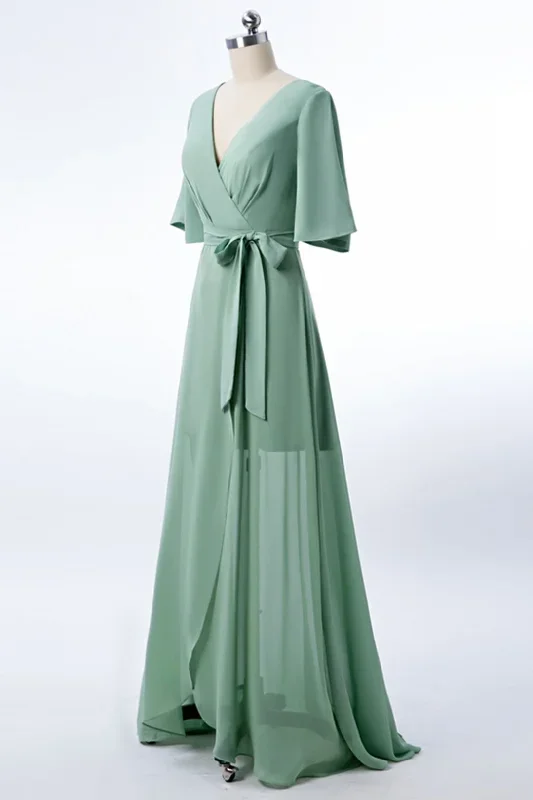 chiffon-dusty-green-long-bridesmaid-dress-with-sleeves