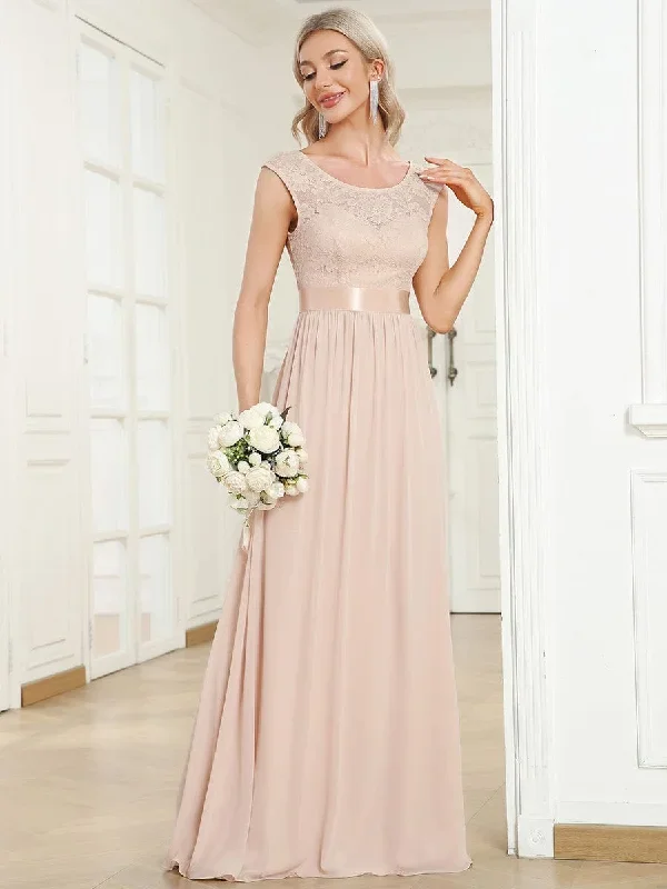 classic-round-neck-v-back-a-line-chiffon-bridesmaid-dresses-with-lace-ep00646