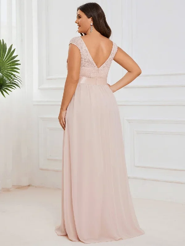 classic-round-neck-v-back-a-line-chiffon-bridesmaid-dresses-with-lace-ep00646