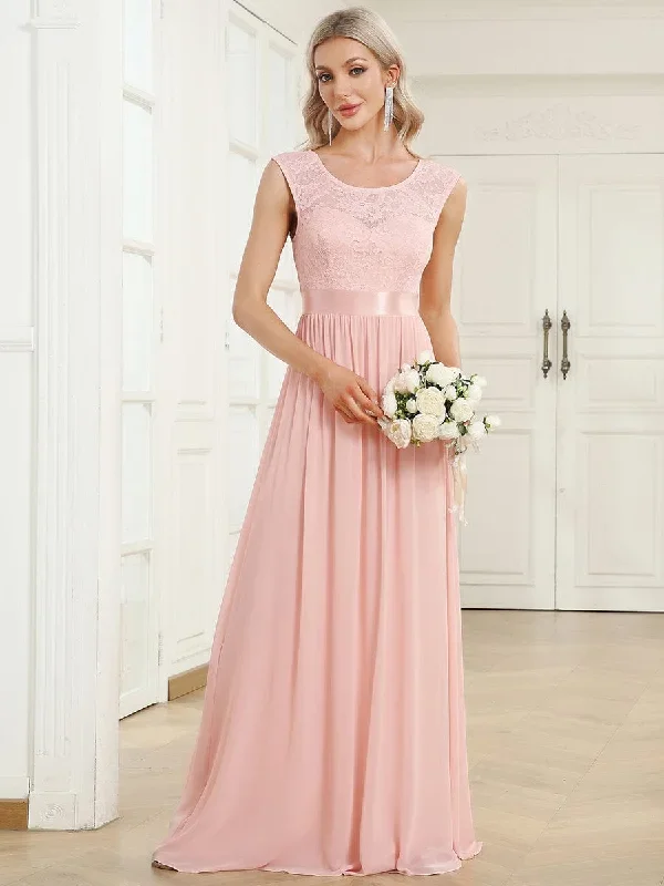 classic-round-neck-v-back-a-line-chiffon-bridesmaid-dresses-with-lace-ep00646