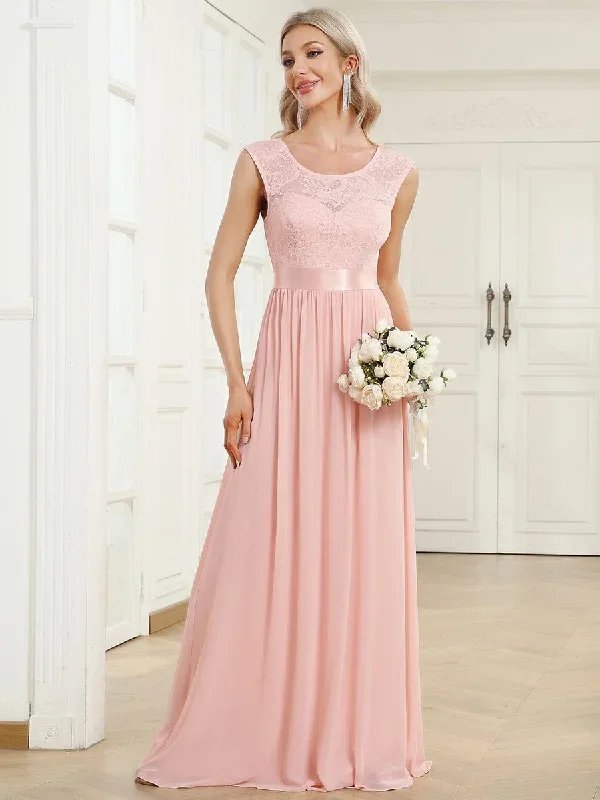 classic-round-neck-v-back-a-line-chiffon-bridesmaid-dresses-with-lace-ep00646