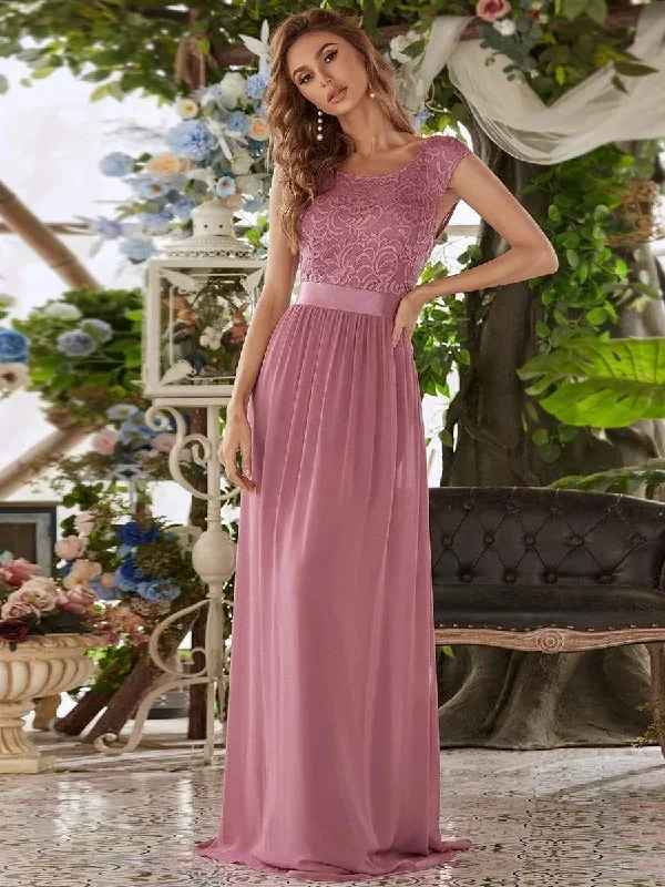 classic-round-neck-v-back-a-line-chiffon-bridesmaid-dresses-with-lace-ep00646