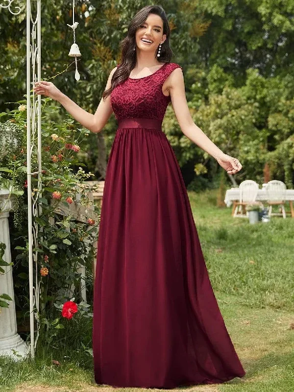 classic-round-neck-v-back-a-line-chiffon-bridesmaid-dresses-with-lace-ep00646