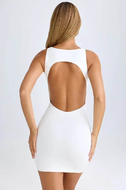 coa-open-back-mini-dress-white