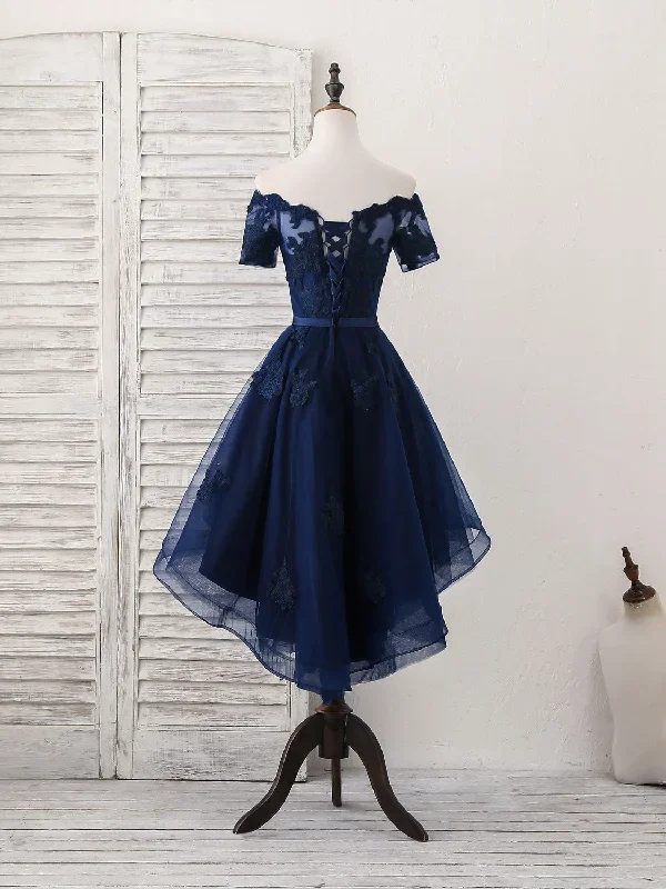 dark-blue-tulle-lace-short-prom-dress-dark-blue-homecoming-dress