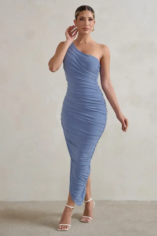 dorit-blue-one-shoulder-asymmetric-ruched-midi-dress-cl129293039