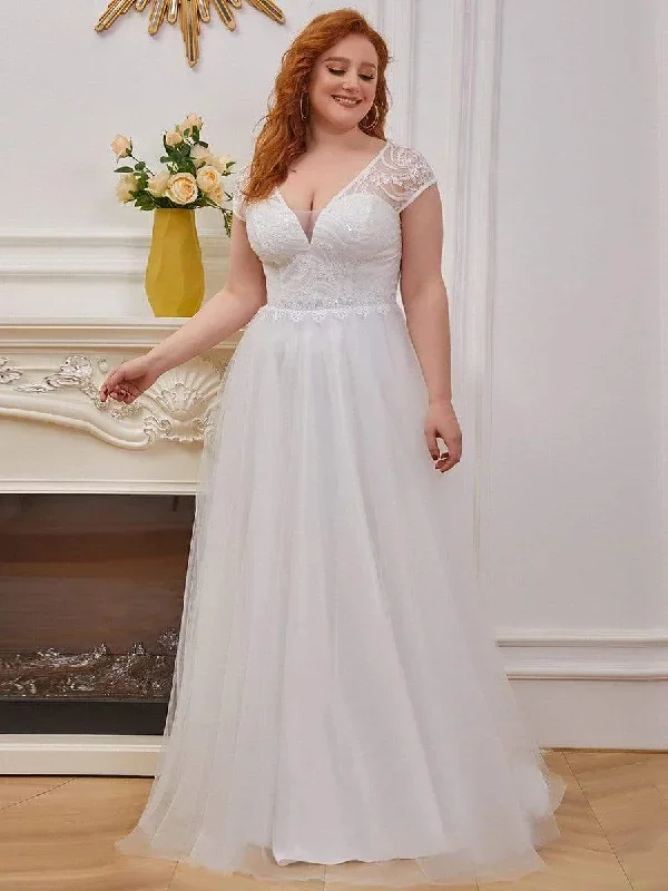 elegant-cap-sleeves-v-neck-applique-a-line-wedding-dress-eh00235