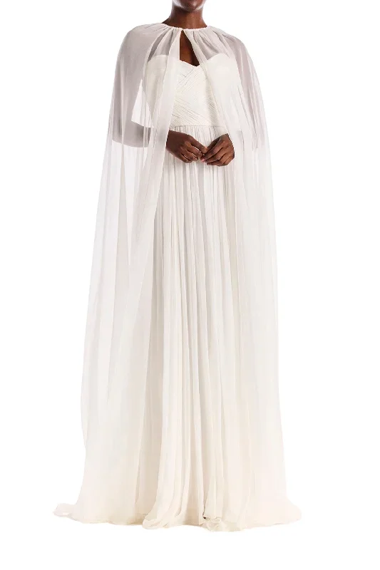 Floor Length Chiffon Evening Cape