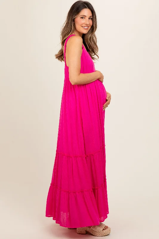 fuchsia-tiered-maternity-maxi-dress-2