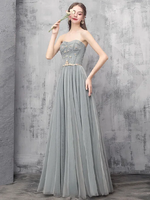 gray-a-line-tulle-long-prom-dress-gray-a-line-evening-dress