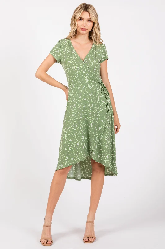 green-floral-hi-lo-maternity-wrap-dress