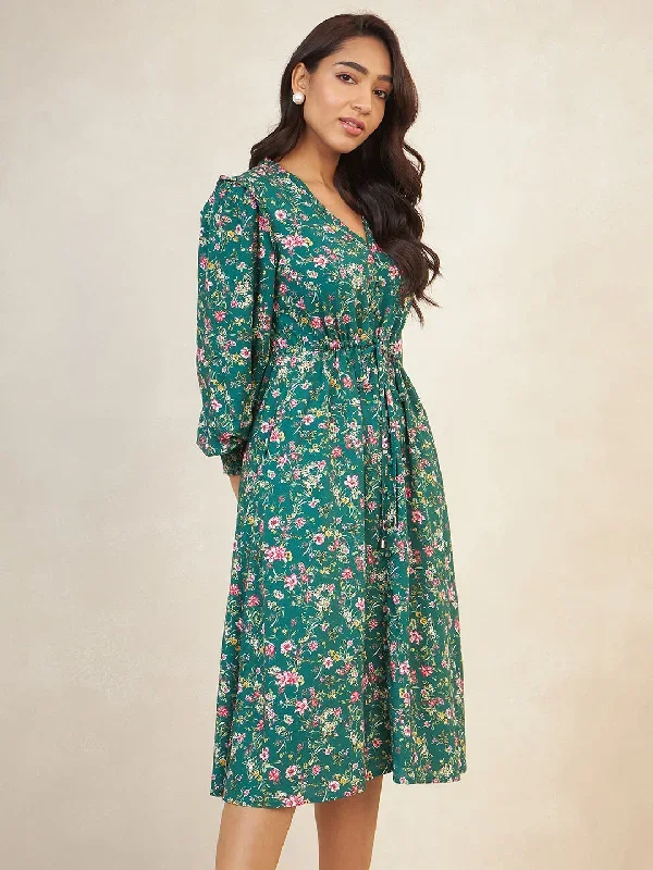 green-floral-print-ruffle-detailed-midi-dress-ff-5120