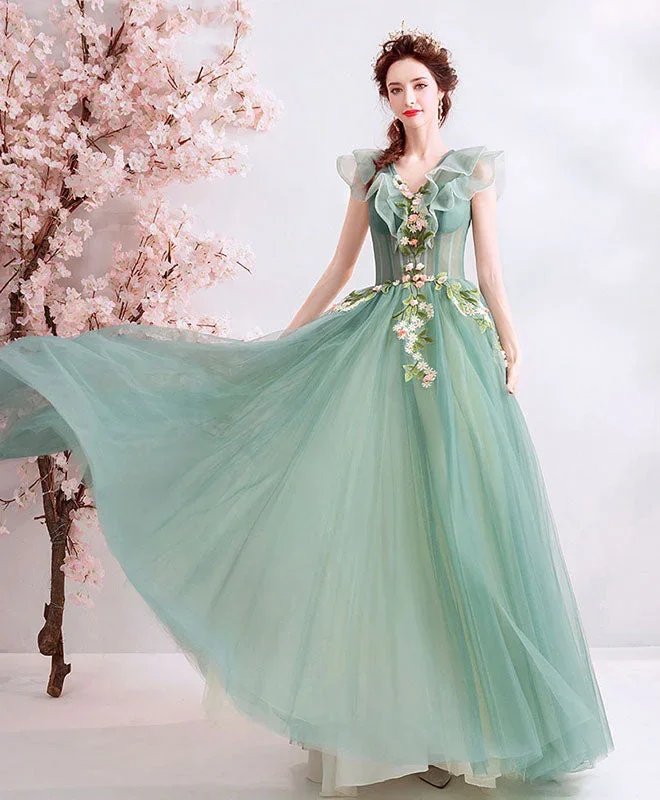 green-v-neck-tulle-lace-long-prom-dress-green-evening-dress-1