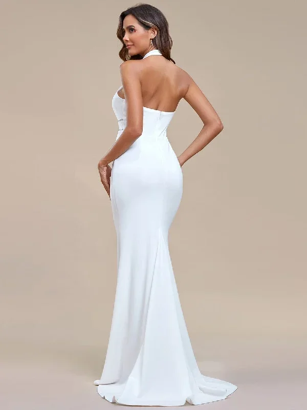 halter-hollow-out-sleeveless-waist-detail-mermaid-wedding-dress-eh01906