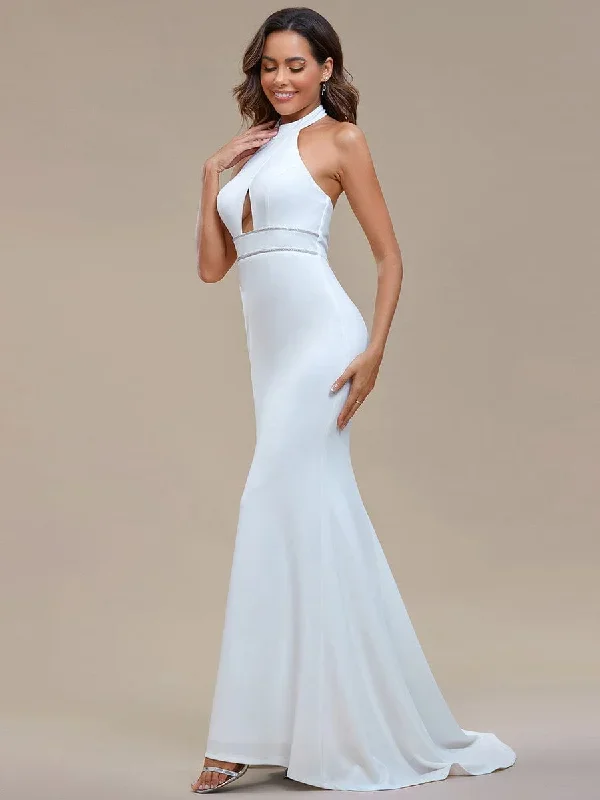 halter-hollow-out-sleeveless-waist-detail-mermaid-wedding-dress-eh01906