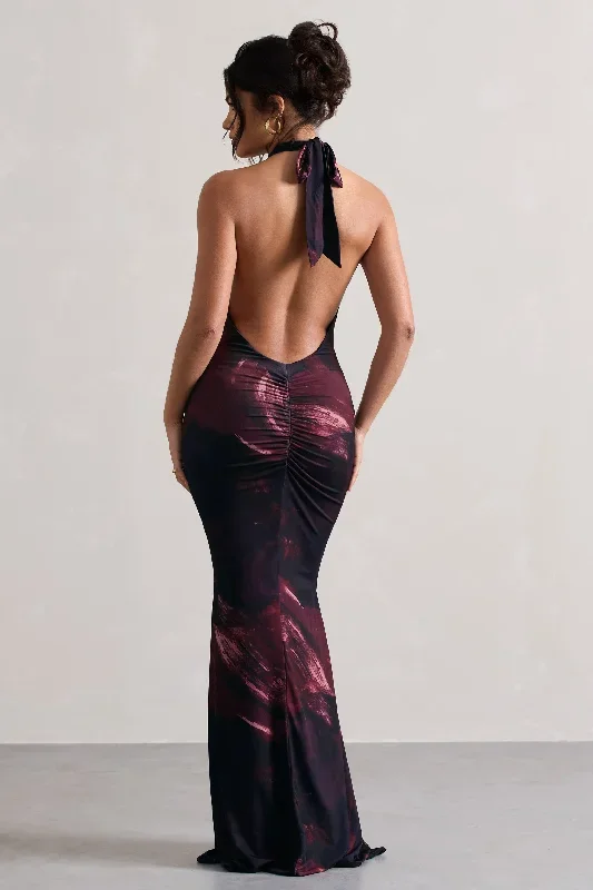 invincible-plum-print-cross-over-halter-neck-open-back-maxi-dress-cl129892162