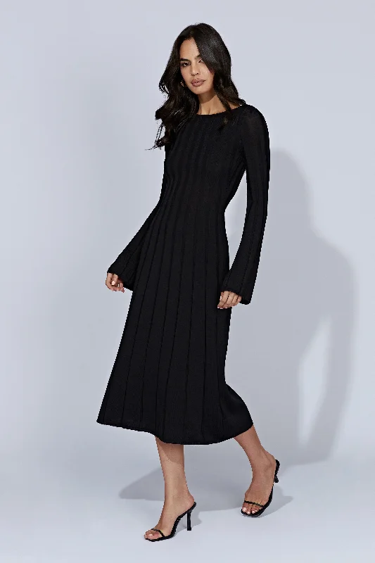 juniper-flare-sleeve-knit-midi-dress-black