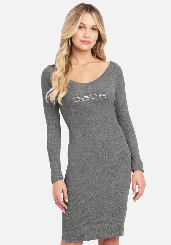 Long Sleeve Logo Dress