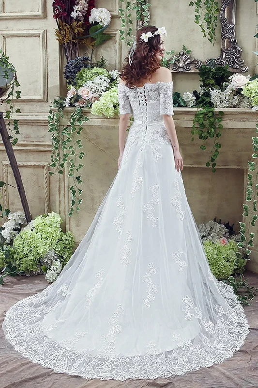 long-wedding-dress-with-ribbon-waist