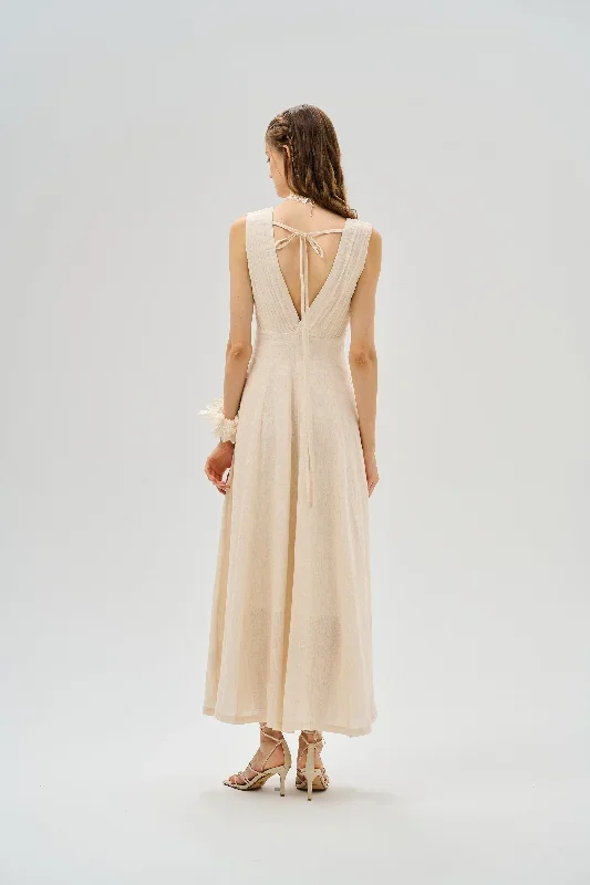 maxi-linen-dress-v-neck-dress-vintage-dress-cocktail-dress-elegant-evening-dress-victorian-dress-linennaive