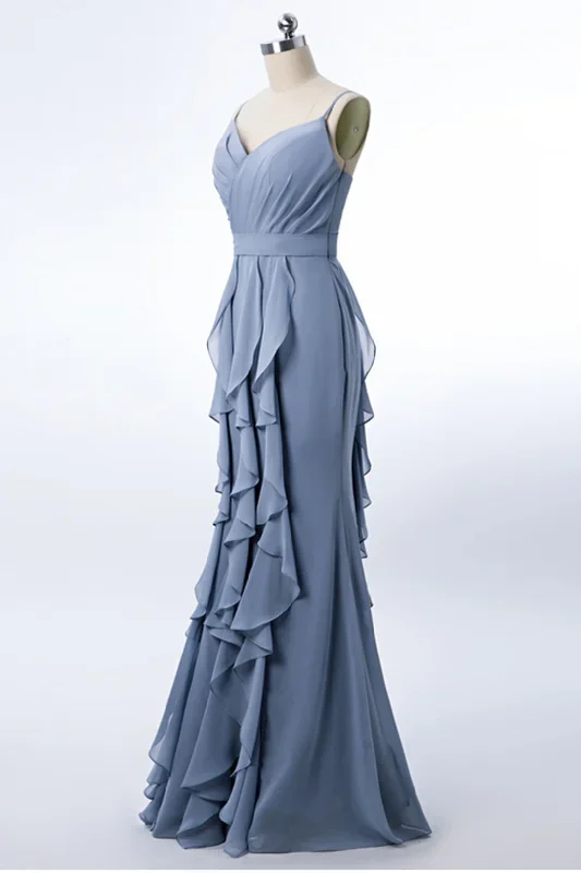 mermaid-dusty-blue-chiffon-bridesmaid-dress-with-ruffles