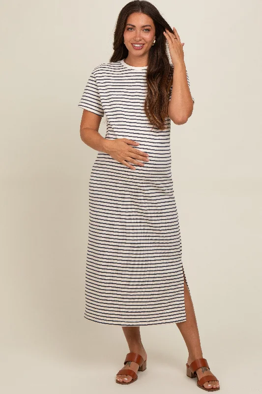 navy-striped-short-sleeve-maternity-t-shirt-midi-dress