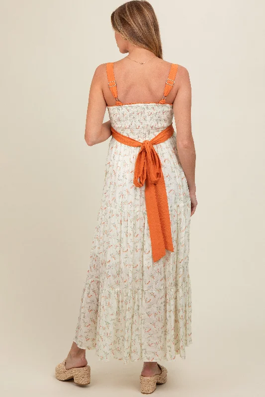 orange-floral-contrast-sash-tie-maternity-maxi-dress