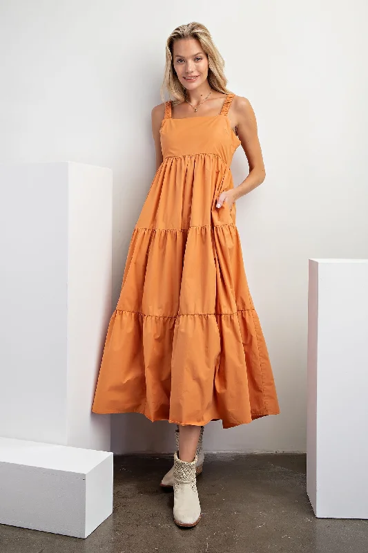 orange-square-neck-cut-out-back-tiered-maternity-maxi-dress