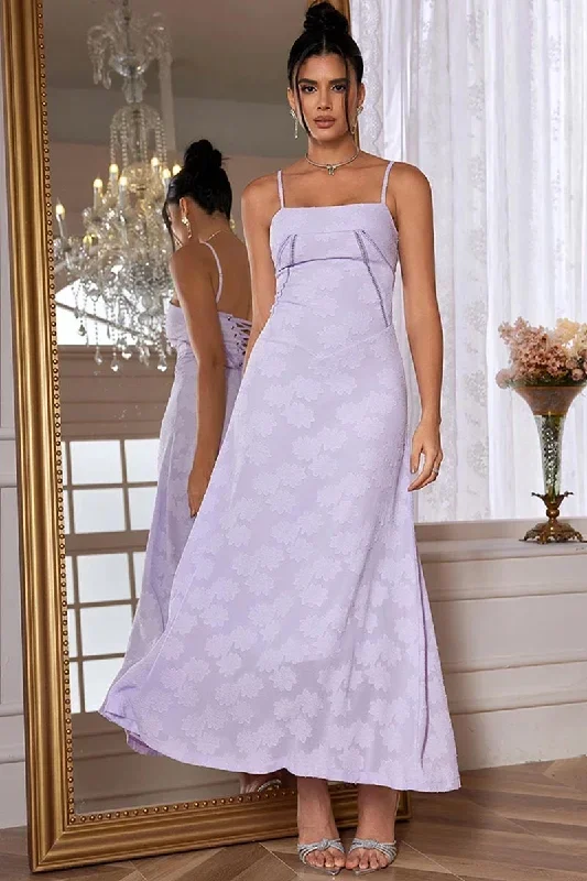 Orchid Lovers Floral Maxi Dress