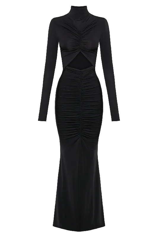 pia-recycled-slinky-cutout-maxi-dress-black