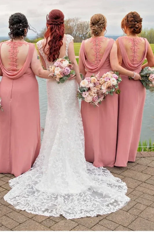 pink-chiffon-wrap-sheer-back-long-bridesmaid-dress