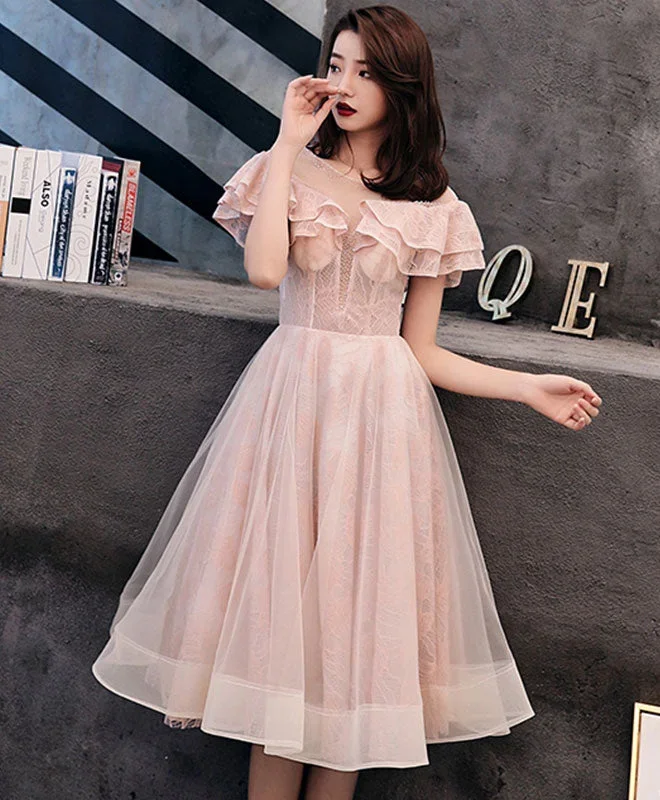 pink-tulle-lace-short-prom-dress-pink-homecoming-dress