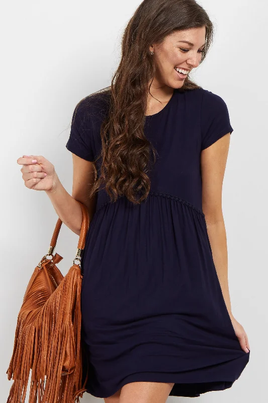 pinkblush-navy-solid-crochet-trim-maternity-shift-dress