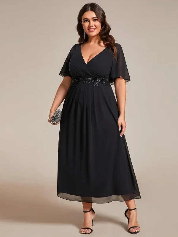 plus-size-elegant-short-sleeves-v-neck-floral-applique-wedding-guest-dress-eg02093