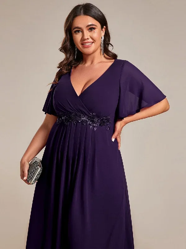 plus-size-elegant-short-sleeves-v-neck-floral-applique-wedding-guest-dress-eg02093