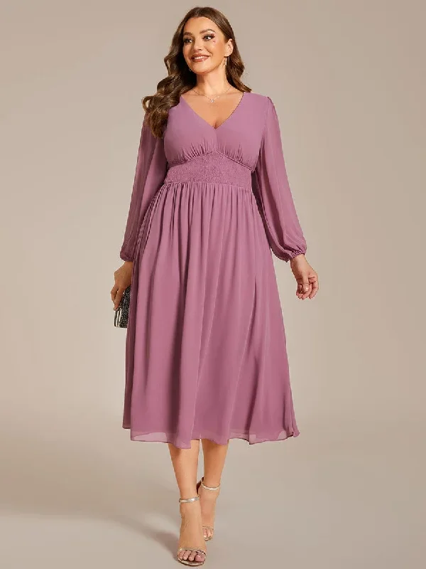 plus-size-flowy-long-sleeves-v-neck-midi-chiffon-wedding-guest-dress-eg01929