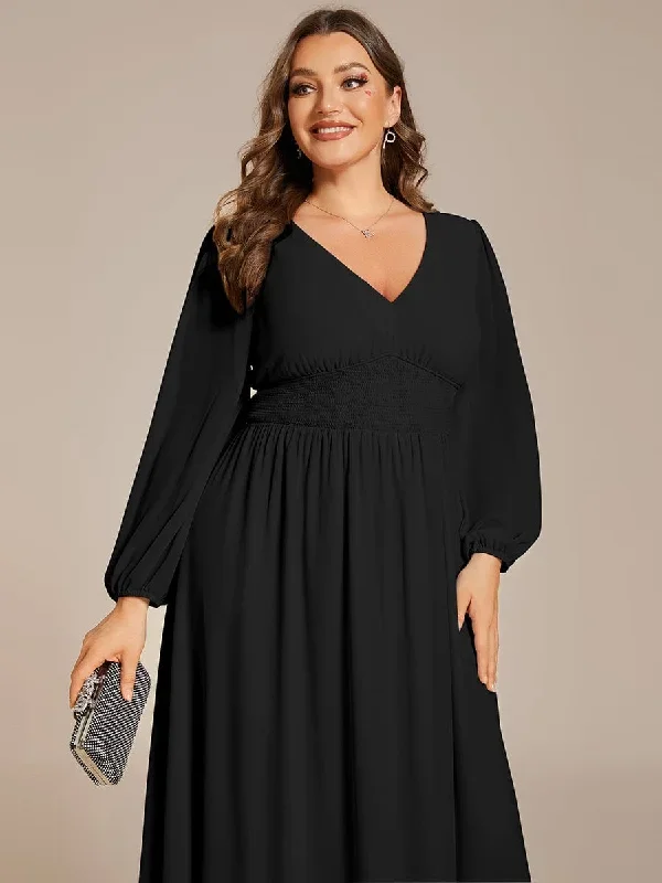 plus-size-flowy-long-sleeves-v-neck-midi-chiffon-wedding-guest-dress-eg01929