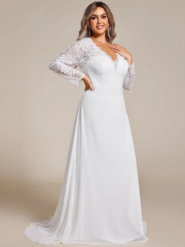 plus-size-lace-long-sleeves-eyelash-edge-bodycon-mermaid-chiffon-wedding-dress-eh01925