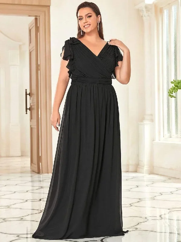 plus-size-ruffles-sleeves-evening-dress-ezp7709