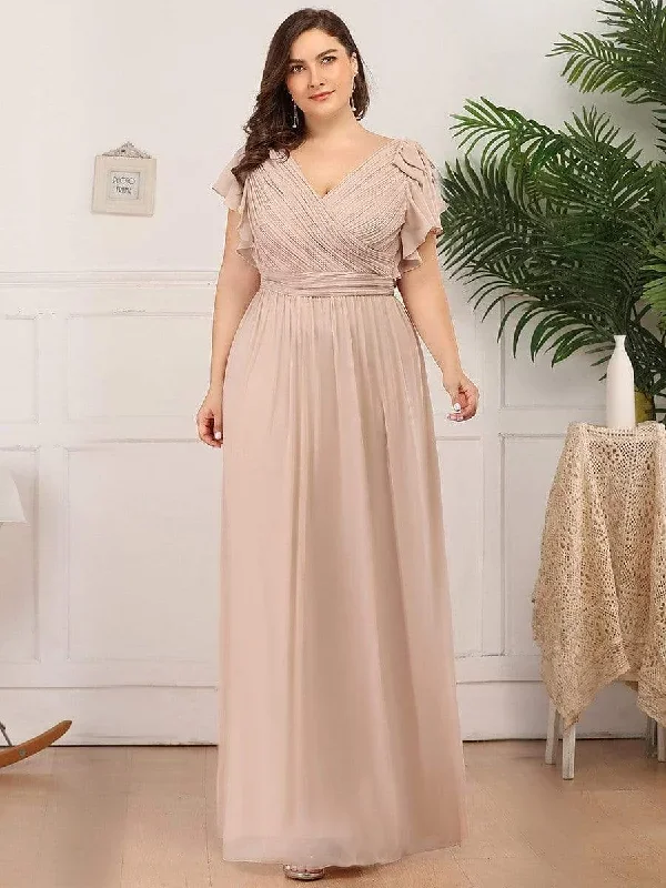 plus-size-ruffles-sleeves-evening-dress-ezp7709