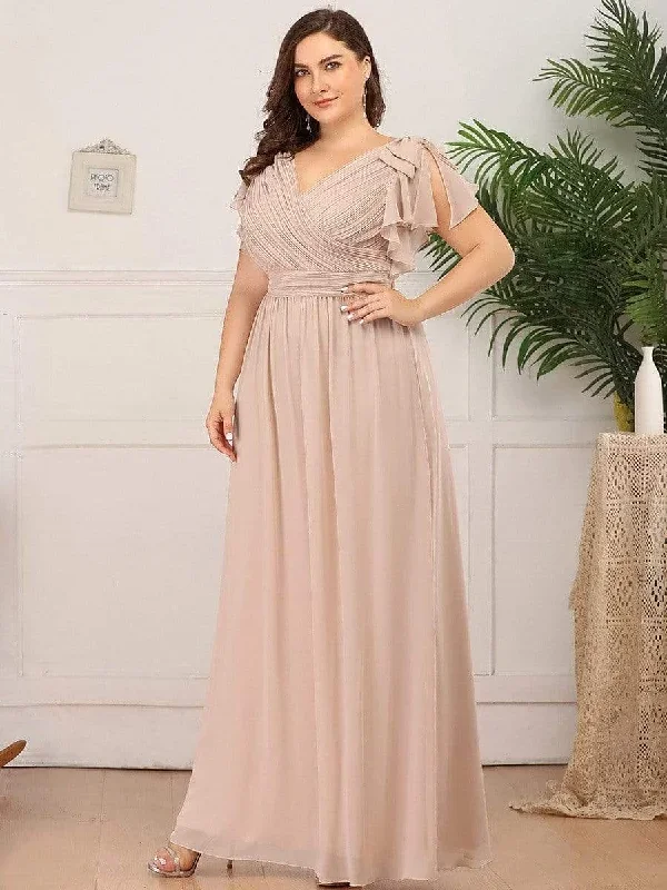 plus-size-ruffles-sleeves-evening-dress-ezp7709