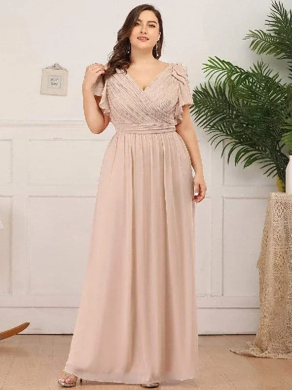 plus-size-ruffles-sleeves-evening-dress-ezp7709