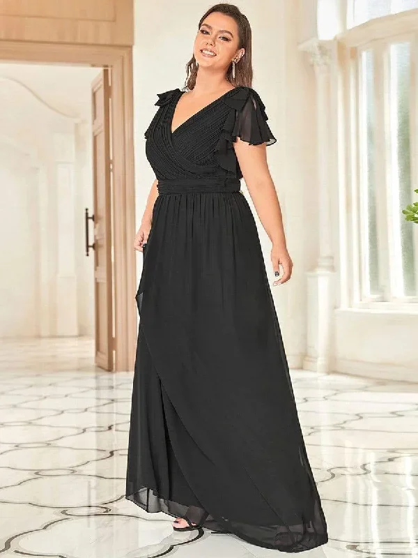 plus-size-ruffles-sleeves-evening-dress-ezp7709